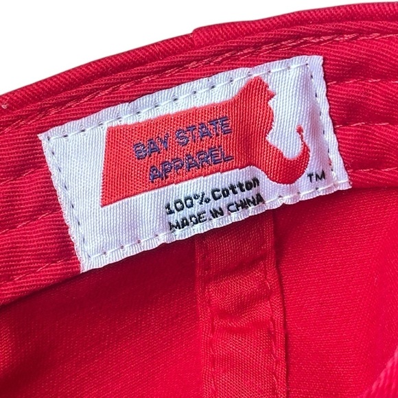Bay State Apparel Martha’s Vineyard 3D Embroidered Baseball Cap in Red - Picture 5 of 5